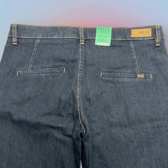 MNG by MANGO Women’s 8 Tall SIMONE Blue Jean Trouser - Picture 3 of 4